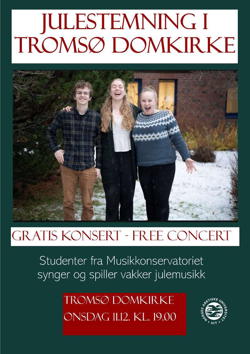 Plakat for Julekonsert i Domkirka